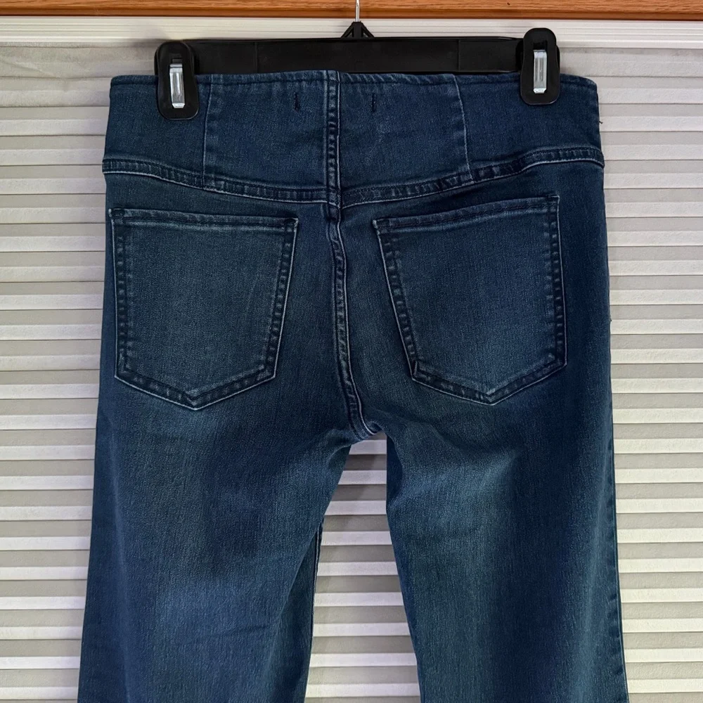 Free People Dark Blue High-Rise Jeggings